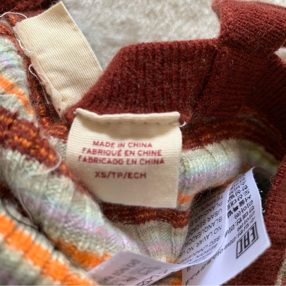 Levi's Striped Ribbed Knit Tank Top in Rust - Picture 4 of 5